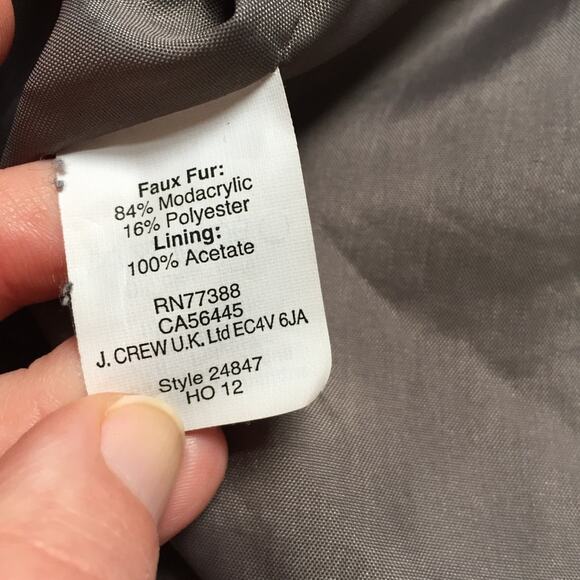 Wearmaster by Madewell faux fur vest J. Crew Mob Wife Wives sz L Sleeveless - Picture 3 of 7